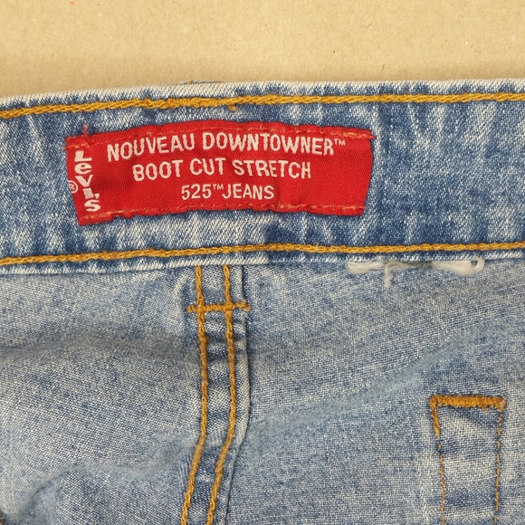 Levis Nouveau Downtowner 525 Cut Off Jean Shorts - Picture 5 of 6
